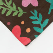 甘い春 フリースブランケット (角)