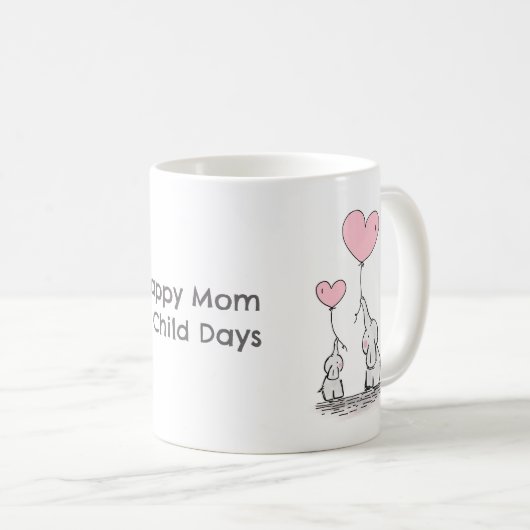 甘い暖かさと愛の二象 コーヒーマグカップ (正面右)