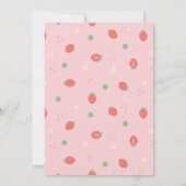 甘い最初の誕生日 招待状 (裏面)