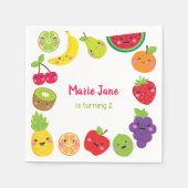 甘い果物 スタンダードカクテルナプキン (正面)