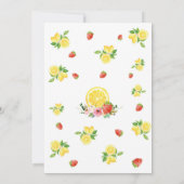 甘い柑橘の花の4歳の誕生日招待状 招待状 (裏面)