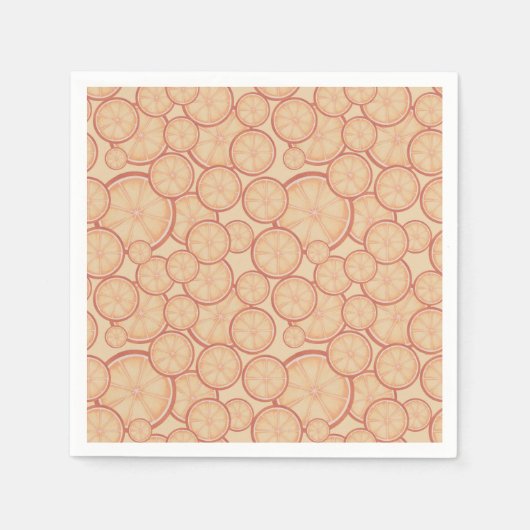 甘い柑橘類の至福：新しい始まり スタンダードカクテルナプキン (正面)