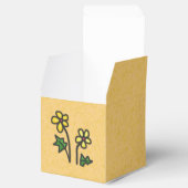 甘い柔ら描かな黄色の花 フェイバーボックス (オープン)