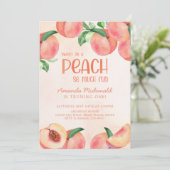 甘い桃のように多くのおもしろい誕生日 招待状 (スタンド正面)