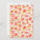 甘い桃のように多くのおもしろい誕生日 招待状 (裏面)