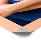 甘い桃のカップルの写真ようこそ私たちの's結婚へ ポスター (角)