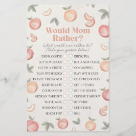 甘い桃のママは赤ちゃんシャワーゲーム