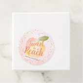 甘い桃の水色誕生日ありがとう フェイバータグ (インサイチュ)