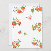 甘い桃の誕生日パーティーの招待状 招待状 (裏面)