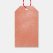 甘い桃の赤ちゃんシャワーありがとう ギフトタグ (裏面)