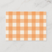 甘い桃の赤ちゃんシャワーベビー 名刺 (裏面)