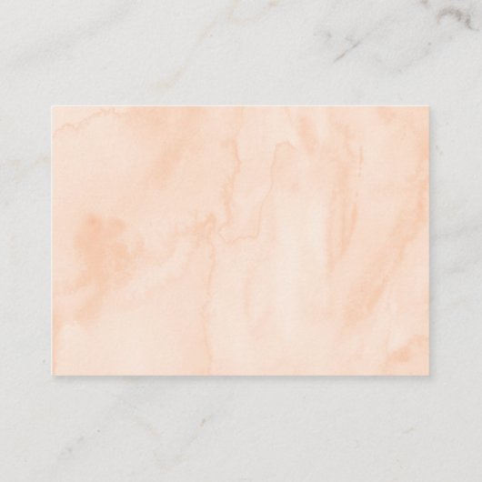 甘い桃の赤ちゃんシャワー本のリクエスト エンクロージャーカード (裏面)