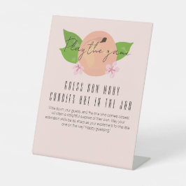 甘い桃の赤ん坊のシャワーは何試合を推測する 台座サイン