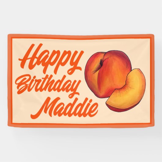 甘い桃の16の16誕生日 横断幕 (横)