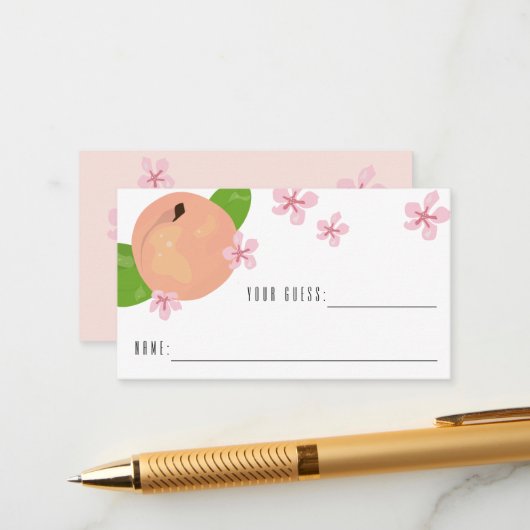 甘い桃はゲームカードの数を推測する アドバイスカード (正面/裏面インサイチュ)