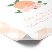 甘い桃 |おしゃぶり狩り赤ちゃんシャワーゲーム ポスター (角)