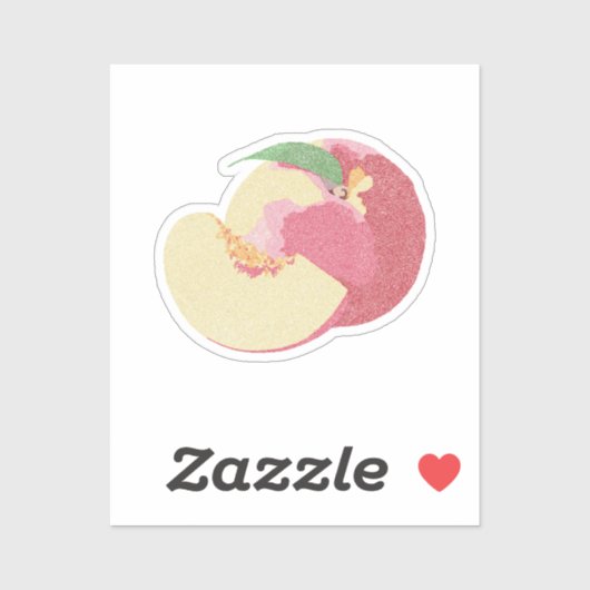 甘い桃 シール (シート)