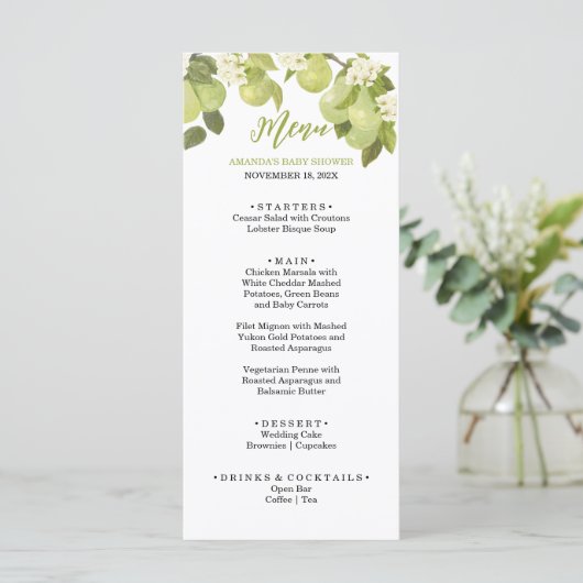 甘い梨のメニュー メニュー (スタンド正面)