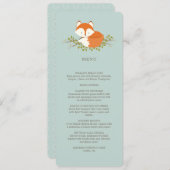 甘い森林キツネのイベントメニュー メニュー (正面/裏面)