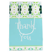 甘い模様(青とライム) ミディアムペーパーバッグ (裏面)