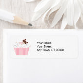 甘い歯すべての完全なカップケーキ夢 ラベル (インサイチュ)