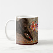 甘い歯を持つハロウィン犬 コーヒーマグカップ (左)