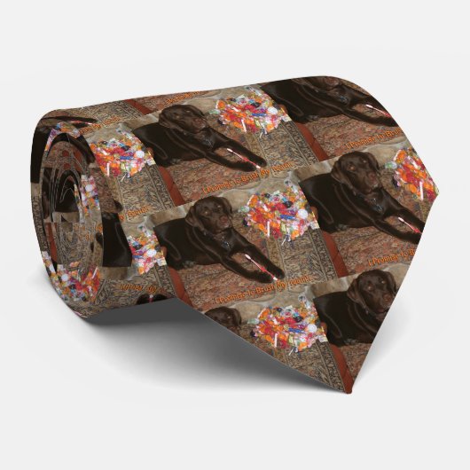 甘い歯を持つハロウィン犬 ネクタイ (ロール)