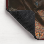 甘い歯を持つハロウィン犬 マウスパッド (コーナー)