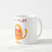 甘い母おもしろい恋の猫 コーヒーマグカップ (正面右)