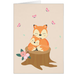 甘い母とベビーキツネ母の日