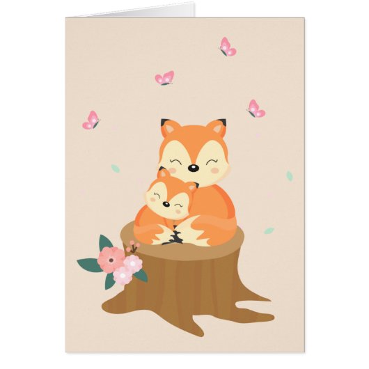 甘い母とベビーキツネ母の日 (正面)