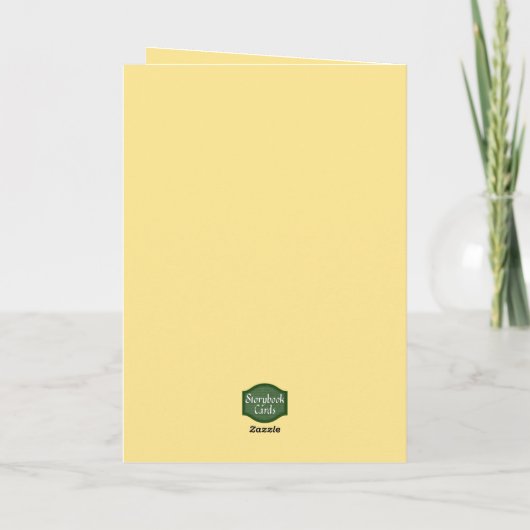 甘い母めんどりと眠る雛の母の日 カード (裏面)