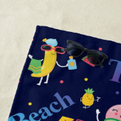 甘い毛皮の夏のパターン ビーチタオル (インサイチュ)