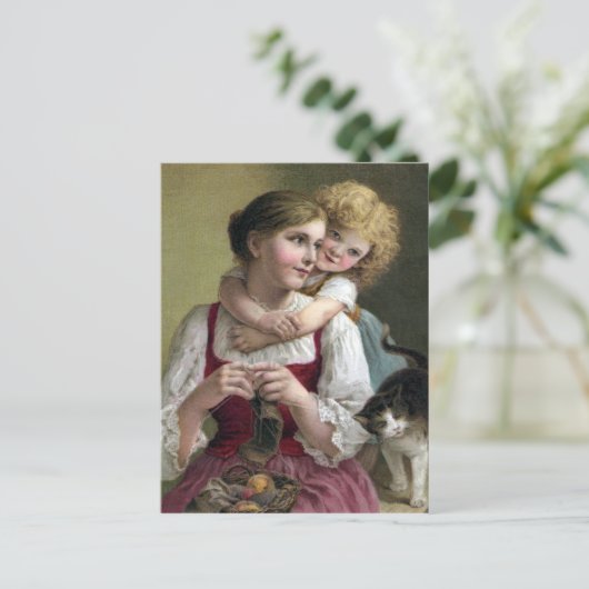 甘い気晴らしと編むこと ポストカード (スタンド正面)