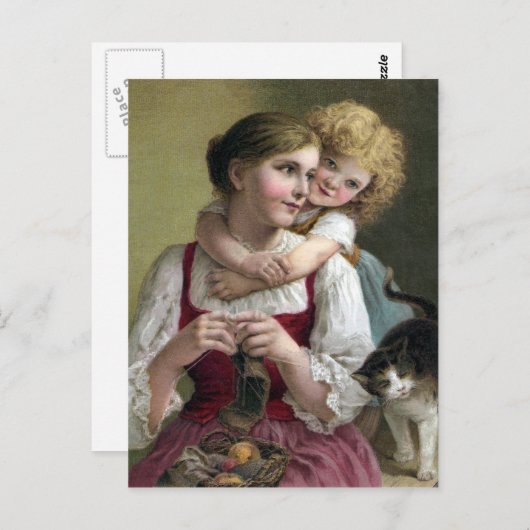 甘い気晴らしと編むこと ポストカード (正面/裏面)