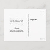 甘い水の色のカップケーキなしロゴベーカリー ポストカード (裏面)