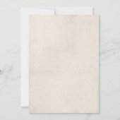 甘い水の色の動物素朴の赤ちゃんシャワー 招待状 (裏面)