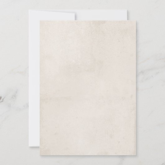 甘い水の色の動物素朴の赤ちゃんシャワー 招待状 (裏面)