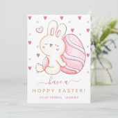 甘い水の色イースターバニーピンクの卵キッズフレンド シーズンカード (スタンド正面)