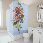 甘い水の色ブーケペリウィンクルカスタマイズ シャワーカーテン (インサイチュ)