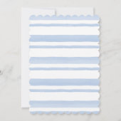 甘い水の色ポッテッドピーチツリーボーイ赤ちゃんシャワー 招待状 (裏面)