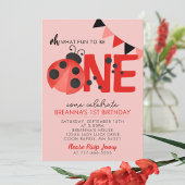 甘い水の色ラディバグ1st誕生日パーティー 招待状