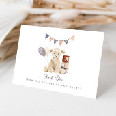 甘い水の色ラムベビーおもちゃ赤ちゃんシャワー サンキューカード