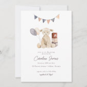 甘い水の色ラムベビーおもちゃ赤ちゃんシャワー 招待状 (正面)