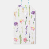 甘い水の色ワイルドフラワーベビーシャワーありがとう ギフトタグ (裏面)