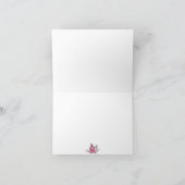 甘い水カラーフローラカボチャ魔女ベビーシャワー サンキューカード (内部)