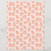 甘い水彩ピーチパターン (正面)