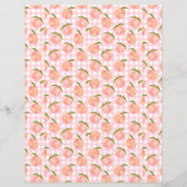 甘い水彩ピーチパターン (正面)