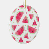 甘い水彩画のスイカパターン セラミックオーナメント (右)