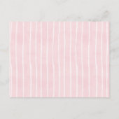 甘い水彩画の花のブライダルシャワーのブランチ インビテーションポストカード (裏面)